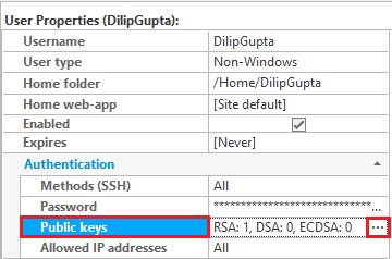 Public keys